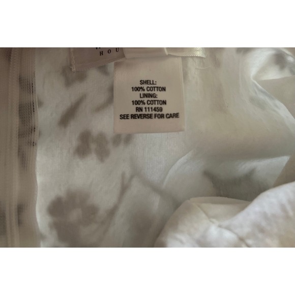 White House Black Market White Black Floral Cotton Halter Dress Size 2 - Picture 6 of 6